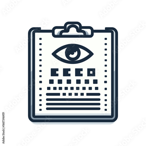 Eye examination chart (Snellen chart)