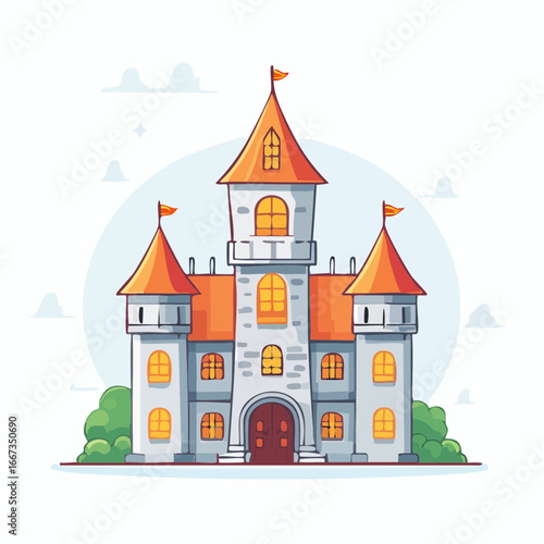 Fairytale Castle Illustration
