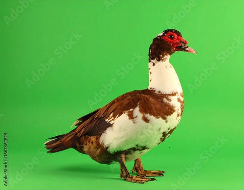 Side view of a duck