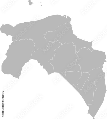 Groningen, Netherlands – administrative vector map with municipality boundaries (Oblique stereographic projection, PPT-compatible & fully editable)