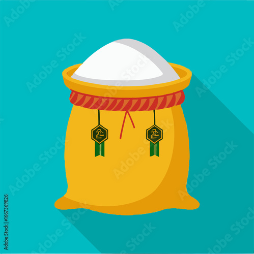 Zakat Fitrah with Rice Sack