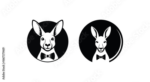 Kangaroo with Bow Tie