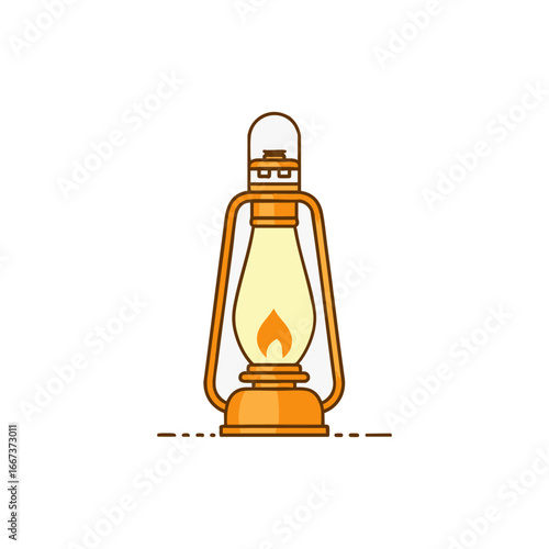Sleek Paraffin Lamp Icon