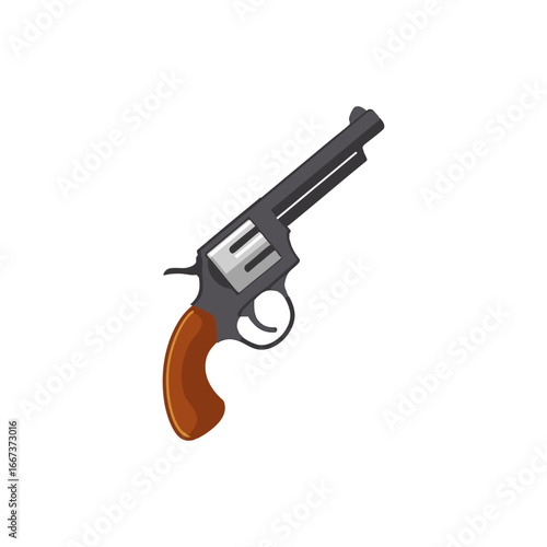 Simple Revolver Weapon Icon