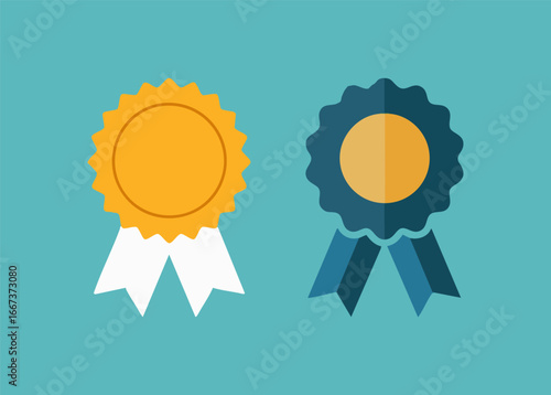 Sleek Rosette Award Icon