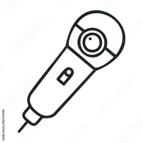 Powerful microphone techniques for musicians home studios acoustic spaces performance settings sound quality concepts. Vector outline illustration
