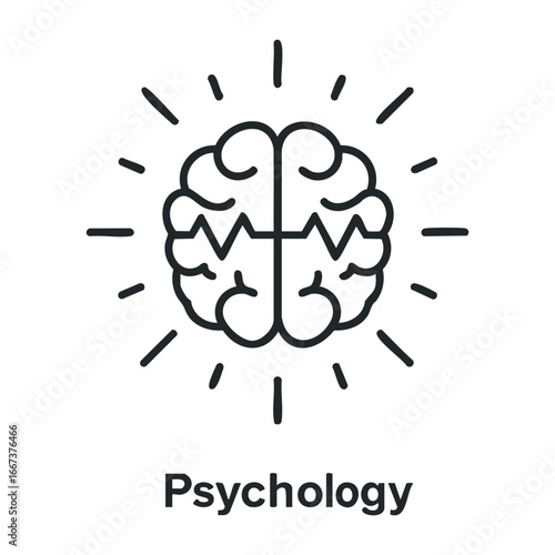 Exploring the mind psychology insights online learning infographic digital space educational perspective. Vector outline illustration