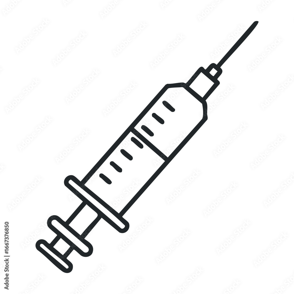 Administering vaccines healthcare facility medical procedure clinical environment health awareness. Vector outline illustration Administering vaccines healthcare facility medical procedure clinical environment health awareness. Vector outline illustration