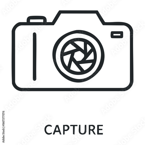 Capturing memories photography techniques for every environment practical tips and creative concepts. Vector outline illustration