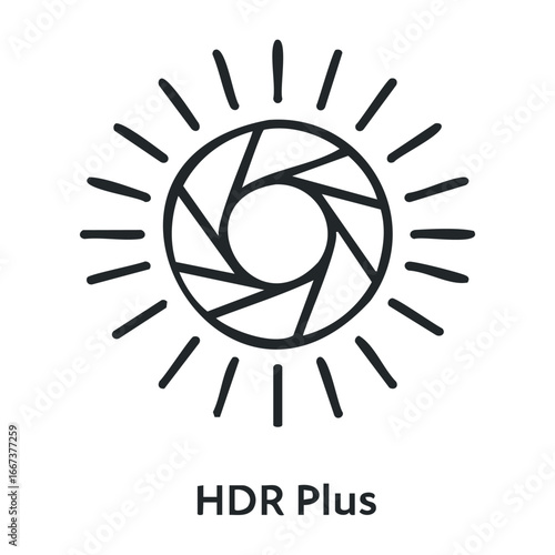 Capturing brilliance hdr photography techniques studio tutorial creative close-up visual art. Vector outline illustration