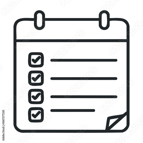 Planning an effective checklist for event management at your next conference office indoor perspective organization. Vector outline illustration