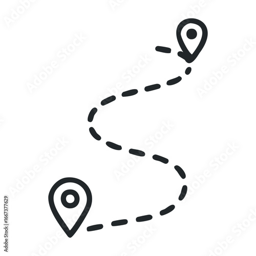 Navigating your journey route mapping techniques digital platforms infographic online environment informative overview. Vector outline illustration
