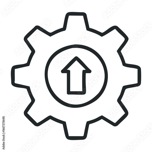 Enhancing technology functionality digital workshop infographic online environment aesthetic design. Vector outline illustration