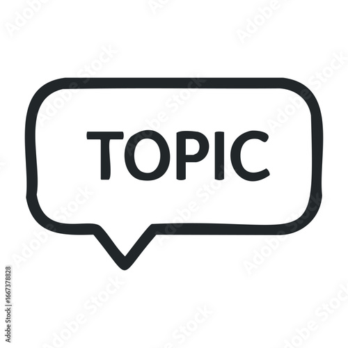 Engaging discussion on current trends in business online forum interactive content virtual environment collaborative viewpoint. Vector outline illustration