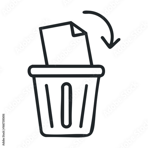 Effective waste management practices urban environment infographic sustainability educational viewpoint. Vector outline illustration