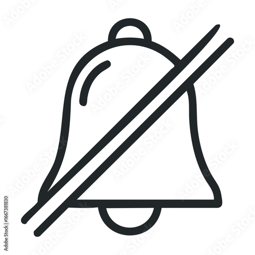 Silencing notifications managing alerts in digital workspaces online platforms visual guide modern environment user perspective. Vector outline illustration