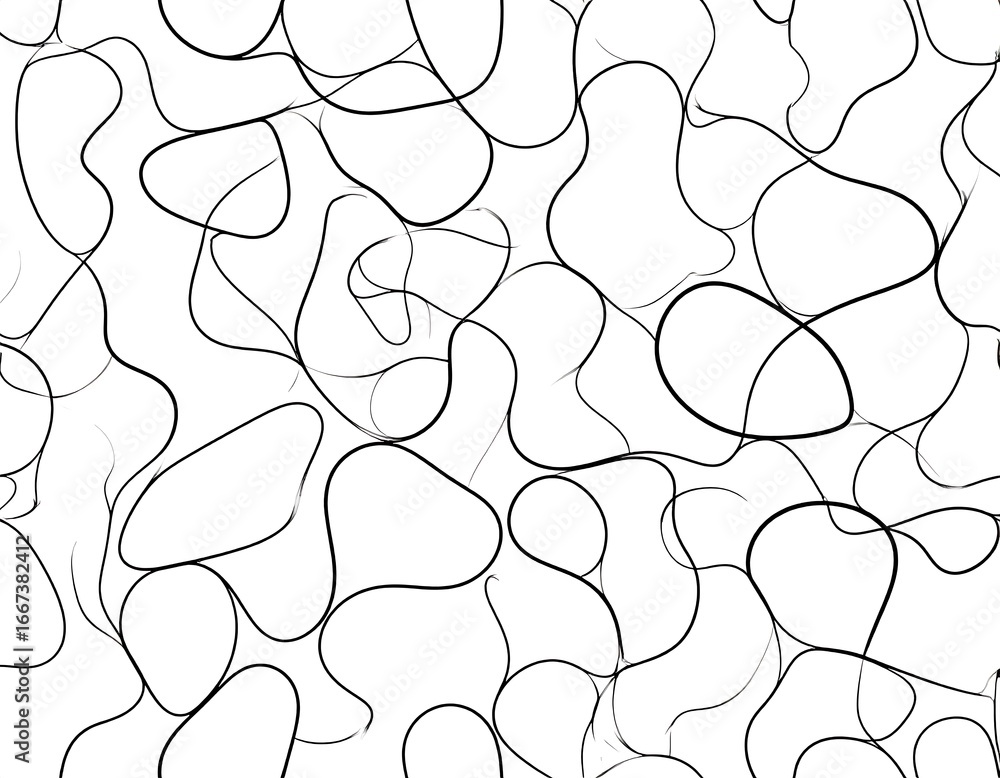 Abstract Black Line Art Pattern. Abstract Black Line Art Pattern.
