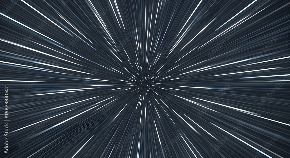 Obraz premium A Stunning Visualization of Hyperspace Travel with Dynamic Light Speed Effects