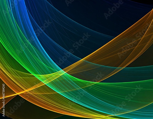 Abstract vibrant color waves