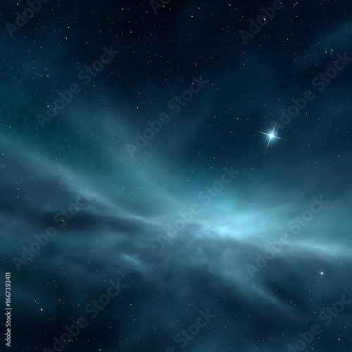 Wallpaper Mural a single star forming from a nebula and evolving into a bright, mature star, stellar evolution, Torontodigital.ca