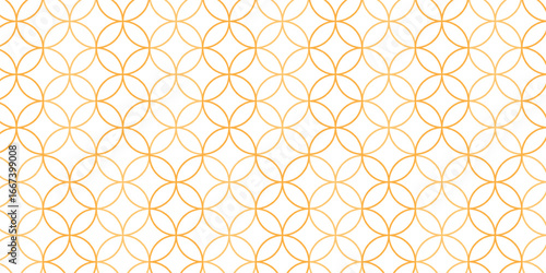 Gold and white thin line seamless vector pattern. Geometric floral linear flower tile pattern. Luxurious oriental art deco texture background. Golden lines on white background wedding design.