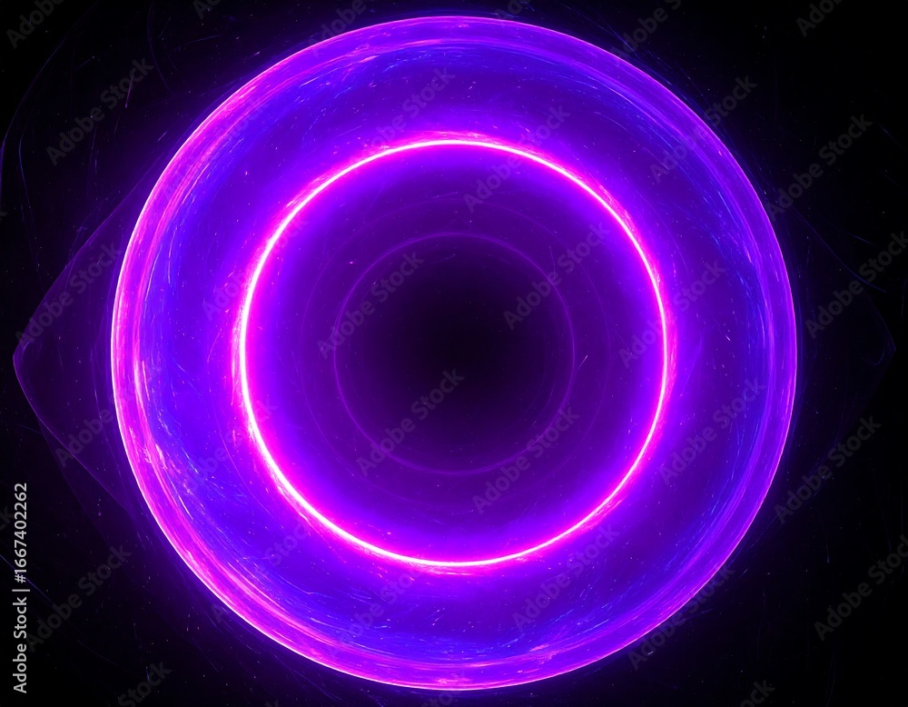 Obraz premium Abstract vibrant purple sphere