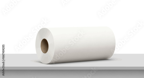 Minimalist Presentation of a Paper Roll on Neutral Surface Simplicity