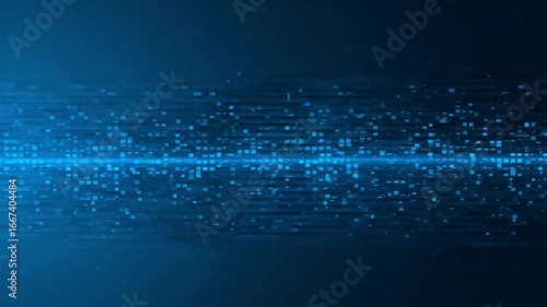 A Minimalist Visualization of Data Transmission Across a Luminous Digital Continuum