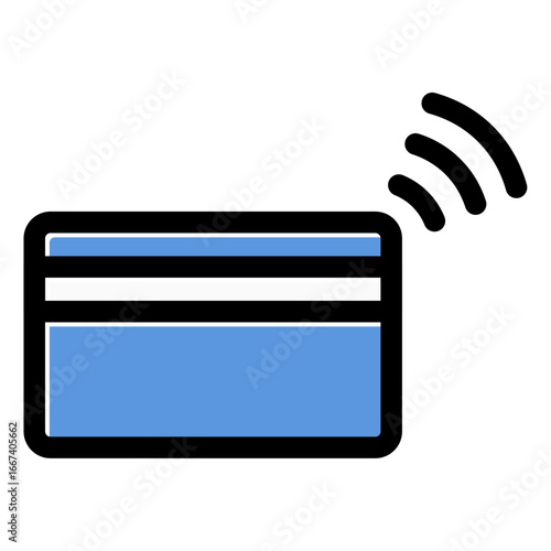 credit card cashless payment icon vector