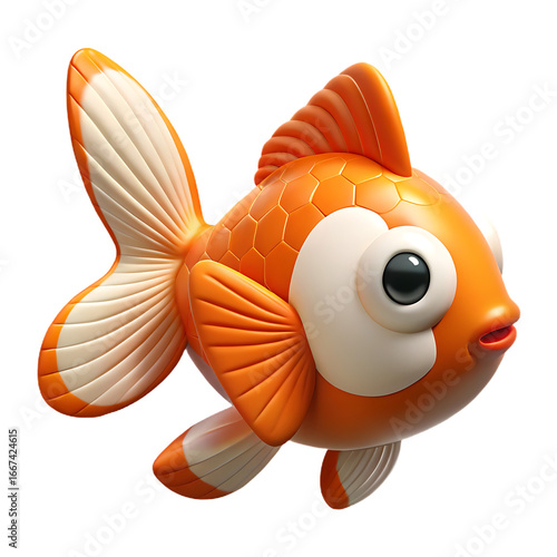 dolphin and fish isolated image 