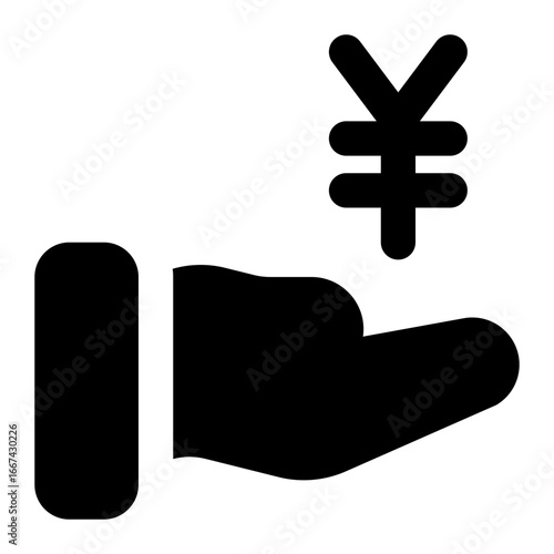 yen icon for illustration