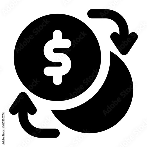 currency icon for illustration
