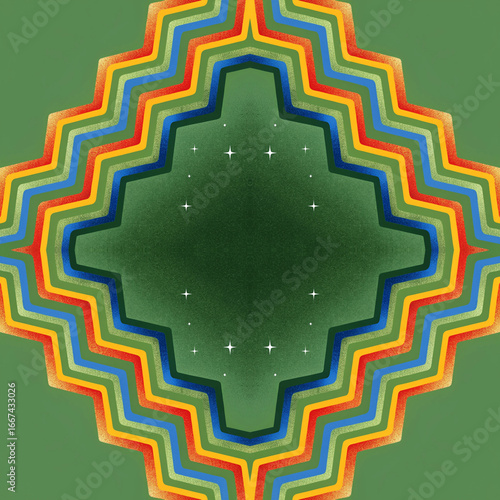 seamless pattern with geometric shapes, vector illustration