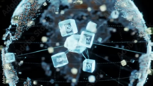 Global Network: Digital Connections & Financial Flow