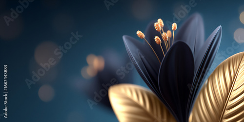 textured abstract forms with subtle metallic highlights and a dark, moody color palette