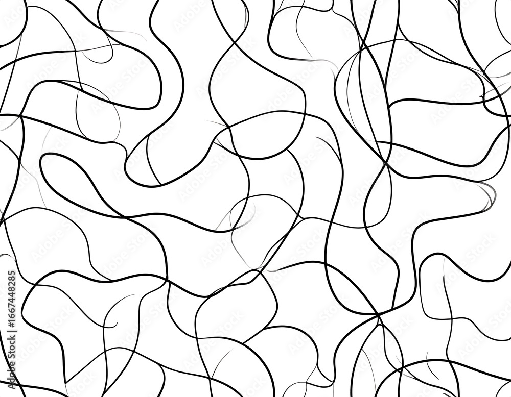 Abstract Black Lines White Background. Abstract Black Lines White Background.