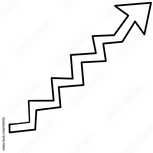 Free Download Easy to use hand drawn business growth arrow - GFXLoad