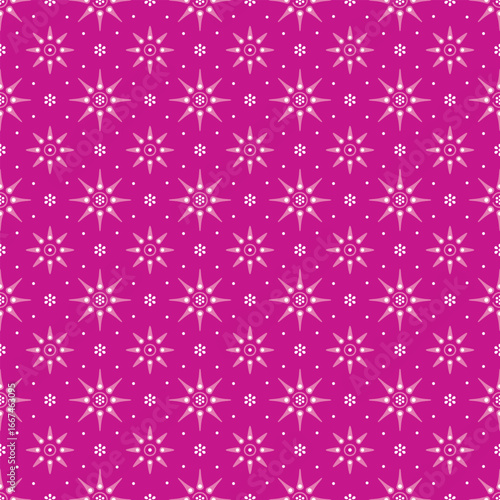 Pink Batik truntum classic seamless pattern. Traditional Javanese batik pattern. good for fabric, wallpaper, textile, fashion design, background.