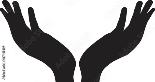 Two Hands Holding Up The Sky