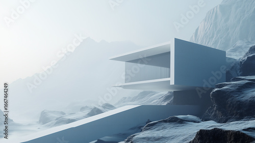 Flying Paper in White and Gray Tones – Minimal Abstract