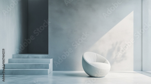 Flying Paper in White and Gray Tones – Minimal Abstract