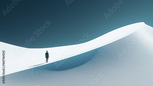 Flying Paper in White and Gray Tones – Minimal Abstract