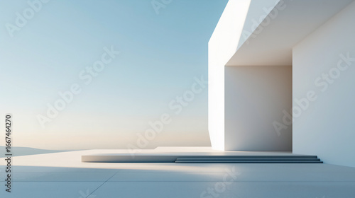 Flying Paper in White and Gray Tones – Minimal Abstract