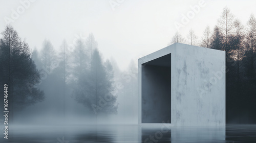 Flying Paper in White and Gray Tones – Minimal Abstract