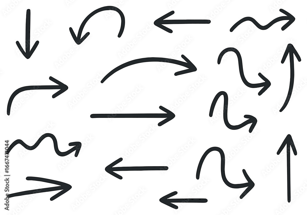 Fototapeta premium Dynamic arrow collection vector for navigation and design concepts - enhance your graphics