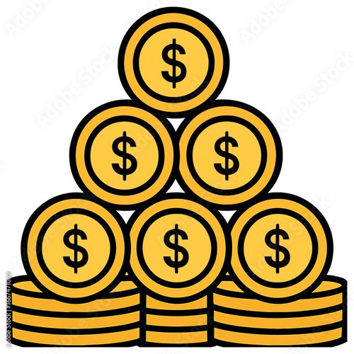 Wealth pyramid concept vector: simplifying financial hierarchies and economic structure