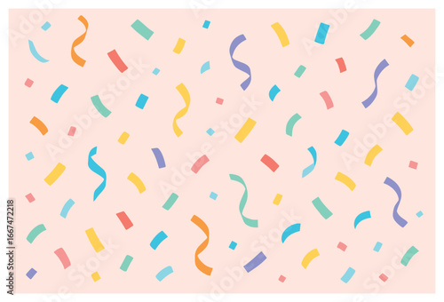 Festive confetti cascade vector | celebrate with vibrant, colorful party elements for holidays