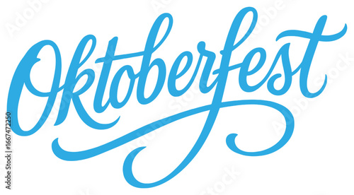 Vibrant oktoberfest calligraphy vector for festive celebrations and holiday designs