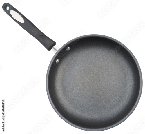 Frying pan. Teflon nonstick pan with stainless steel handle. Fry pan for cooking. Granite, marble, titanium, ceramic coating. Free of lead and cadmium. Professional chef kitchenware
