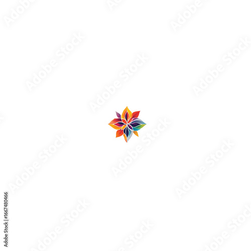 colorful pinwheel isolated on white